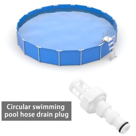 VGOL Drain Plug for Swimming Pool Hose Connector for PVC Water Drain Valve Adapter for Pool Compatible with Intex Adapter Connection for Drainage Device