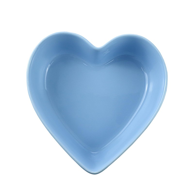 (Blue) - WAIT FLY Heart-Shaped Bowls for Salad Soup Snack
