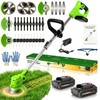 JYINRXI Cordless Weed Wacker Electric,21V Stringless Battery Powered Weed Trimmer