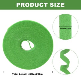 5 Rolls Green Plant Tape for Climbing Plants, 1/2" 165 Ft Reusable Plant Stretch Ties, Adjustable Tomato Plant Supports, Plant Twist Ties for Gardening, Home, Office