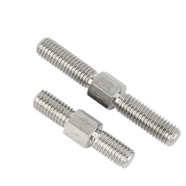 304 Stainless Steel Left Right Thread Double End Thread Rod Positive Negative Thread Bar Stud Screw Bolts M3 M4 M5 M6 M8 M10-M16 1/2/3pcs (Color : 80mm, Size : M8-1pcs)