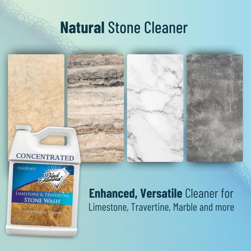 Black Diamond Stoneworks Limestone and Travertine Floor Cleaner: Natural Stone,