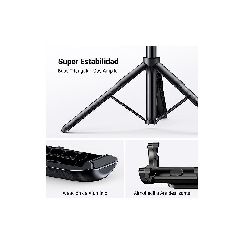 UGREEN Trípode para Celular, Polo Selfie Stick 3 en 1