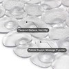 WELTRXE Non-Slip Pebbles Bath Mat with Suction Cups