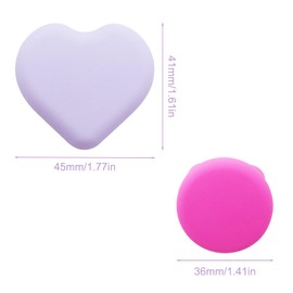 4pcs Hidden Airtag Case Children, GPS Tracker Case Cover Airtag Holder Protective Case for Children, Seniors, Pets, Clothing, Backpack, Luggage (Pink+ Purple)