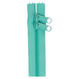 ByAnnie ZIP30-212 Double Slide Zipper, 30", Turquoise