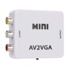 480P Composite AV to VGA Adapter, Mini VGA to Video