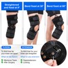 Hinged ROM Knee Brace with Side Stabilizers, Post Op Knee