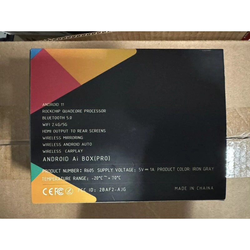 TIMEKNOW The Magic Box Wireless Apple CarPlay Android Auto Adapter