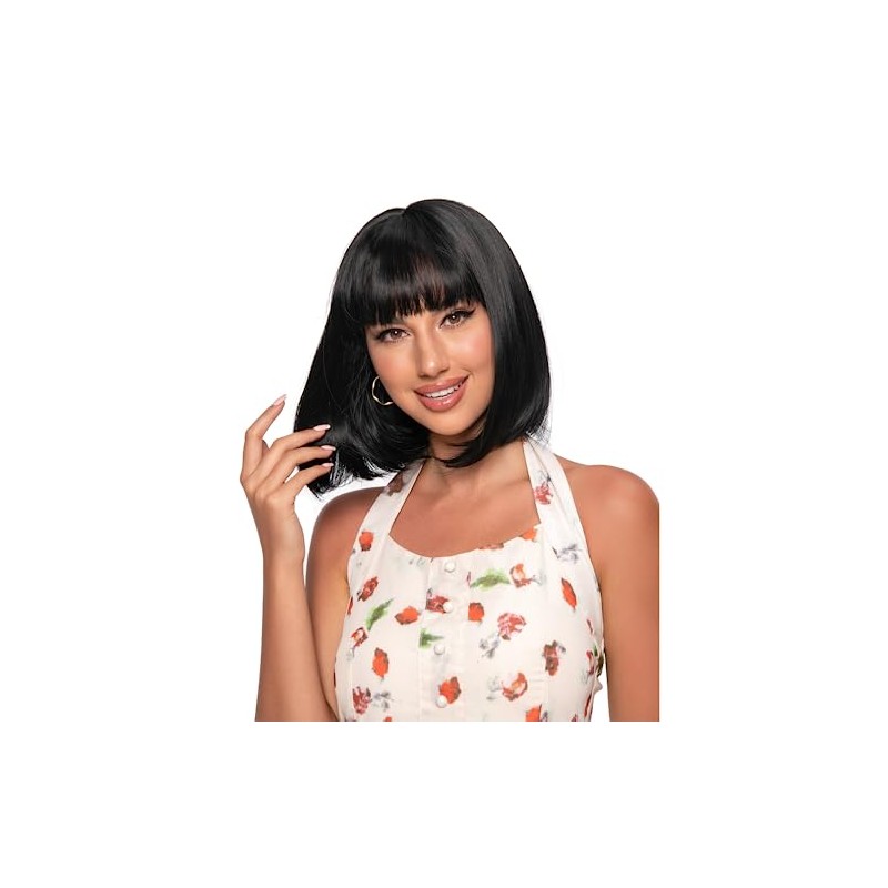 Pelucas para Mujer de pelo corto ondulado, 12"/30cm, Adecuado para