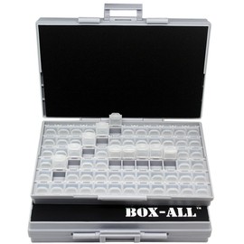 Two AideTek BOXALL72 SMD SMT Resistor Capacitor 1206 0805 0603 Box Organizer Craft Beads Storage 72 Compartments on Each Box