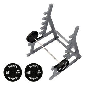 Thyonta Squat Rack Pen Organiser Mini Barbell Rack Gym Theme Pen Holder Home Office Desk Set Decoration Gift for Fitness Enthusiasts (Silver)