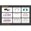TOOLIOM 49PCS TIG Welding Torch Accessories Kit Stubby Gas Lens