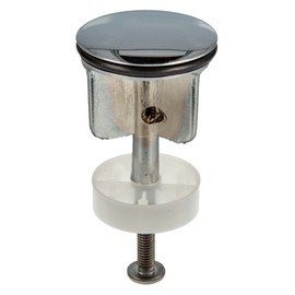 tecuro Pop-Up Plug Diameter 40 mm for 1 1/4 Inch Drain Valve – High-Gloss Chrome-Plated