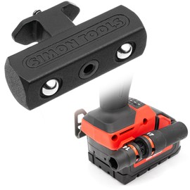 Simon Tools Socket Holder for Milwaukee & Dewalt Impact Wrenches | Choose 1/2" or 3/8" Size | Holds Two Sockets | Lightweight Aluminum, Low Profile | Mounts to Belt Clip Screw Point