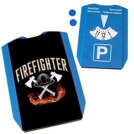 Fire Helmet Firefighter Parking Disc for Firefighters Durable Parking Aid with Funny Saying for Fire Fighters and Rescuers