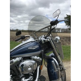 Harley Davidson Road King LIGHT tint windshield MID height 16.5" made of superior quality 7135 makrolan polycarbonate