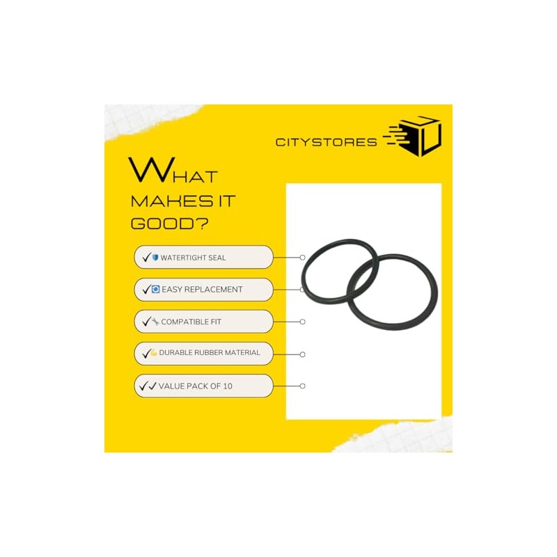 Citystores® 10 Pack x 38mm O Ring Oring O'ring O-ring