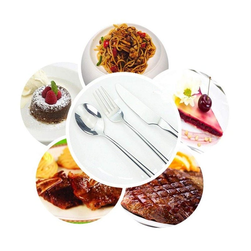 5pcs Long-handled Korean Stainless Steel Fork