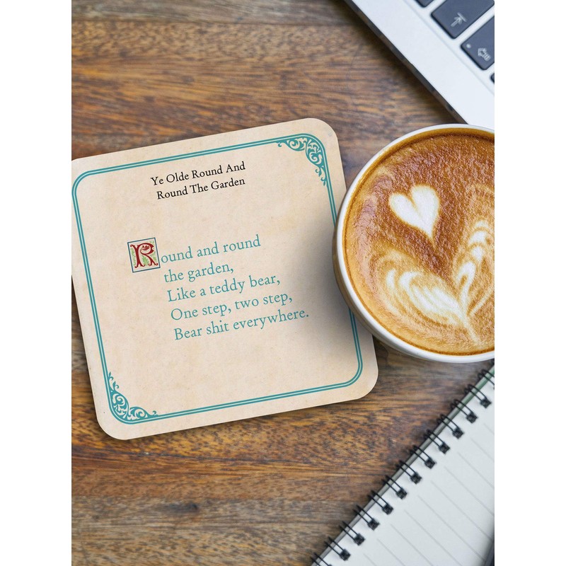 Brainbox Candy - Funny Rude 'Round The Garden Coaster' -