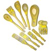 Island Bamboo Lemon Pakkawood Kitchen Utensil 11-Piece Tool Set