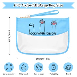 Sazuwu Cat Lover Makeup Bag Gifts for Cat Mom Cute Pet Themed Gift for Girls Daughter Friends Travel Organizer Cosmetic Bag Gifts Ideas for Women Pet Owners Mom Christmas Birthday Gift