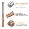 sourcing map 4 Pcs Ball Nose End Mill 2 Flute
