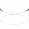 Plymor 3 x Clear Acrylic Display Riser Round Cylindrical 2"