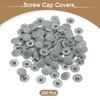 Sourcing Map 200Pcs Dark Gray Plastic Screw Cap Covers, 17