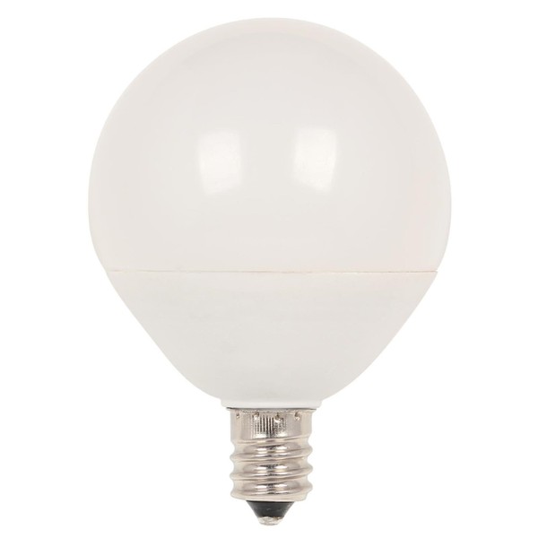 Westinghouse Lighting 4513100 60-Watt Equivalent G16-1/2 Dimmable Soft White LED Light Bulb with Candelabra Base