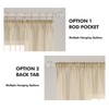 MIULEE Curtains with Ruffle Tape, Set of 2 Curtains with