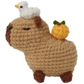 BSNRDX Beginners Crochet Starter Kit 1 Set Adorable Capybara Perfect for Novice Crafters, Ideal Creative DIY Gift for Craft Lovers, Step-by-Step Video Tutorials, Knitting Kit for Adult Kids