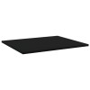 8-Piece Set Black Bookshelf Boards 23.6"x19.7"x0.6" Engineered Wood Storage Shelves