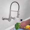 DOLGABA Wall Mount Kitchen Faucet with Sprayer, 6 Inches Commercial