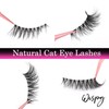 Natural Lashes Strips Wispy Eyelashes with Clear Band 2 Pairs