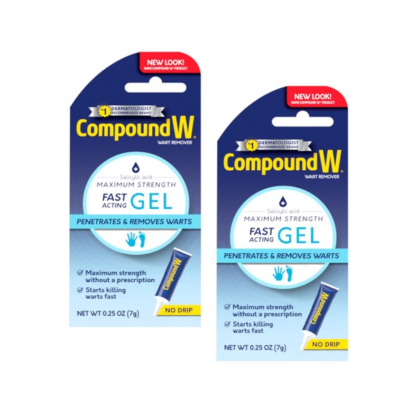 Compound W Wart Remover Fast-Acting Gel (Pack of 2)