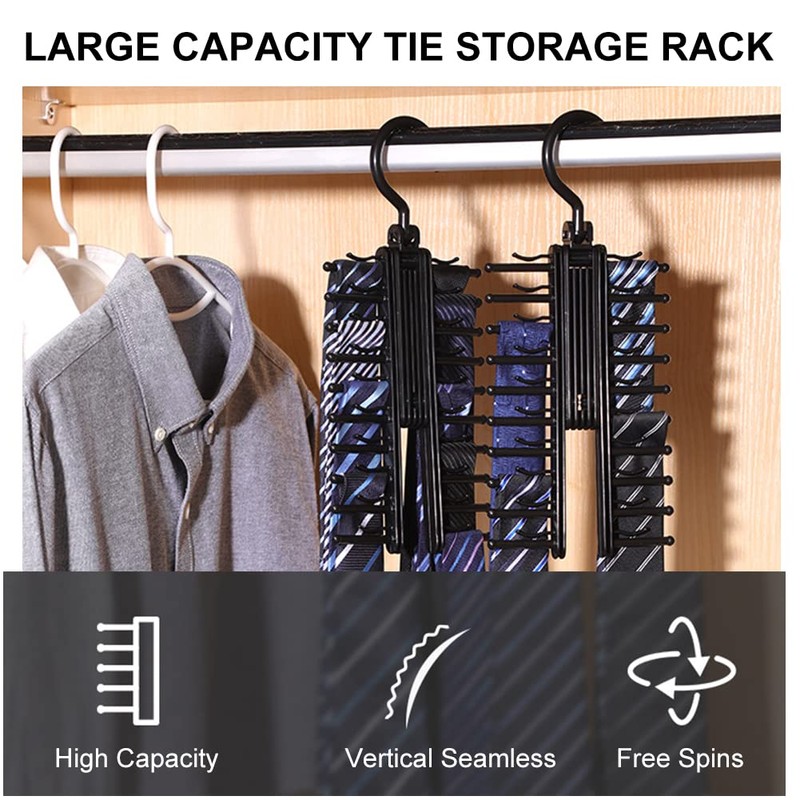 Tie Holder, Adjustable Tie Rack, Adjustable X Tie Rack, Tie