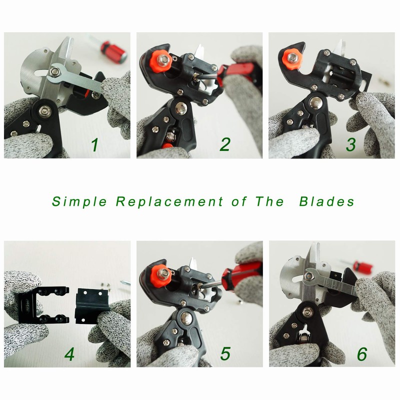 Professional Grafting Tool Kit - 3-in-1 Pruner with SK5 Blades,