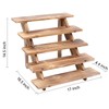 SwallowLiving 5 Tier Wooden Rustic Cupcake Stand for 30 Cupcakes,