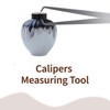Wjelet 2 Pcs Calipers Measuring Tool, 150mm/6" Stainless Steel Inside