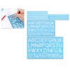 DS. DISTINCTIVE STYLE Alphabet Stencils Set of 4 Plastic Letter