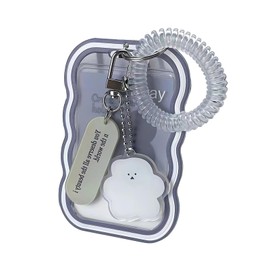 Commuter Pass Case, Trading Card Case, Trading Card Holder, IC Card, Case Holder, Card Case, Key Holder, Cute, Stylish, Transparent, Girls, College Students, High School Students, Commuting to Work or