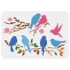 FINGERINSPIRE Love Birds Tree Branches Stencil 29.7 x 21 cm