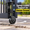 4-Inch Spring-Loaded Gate Wheel – Shock-Absorbing Metal Bracket for Swing