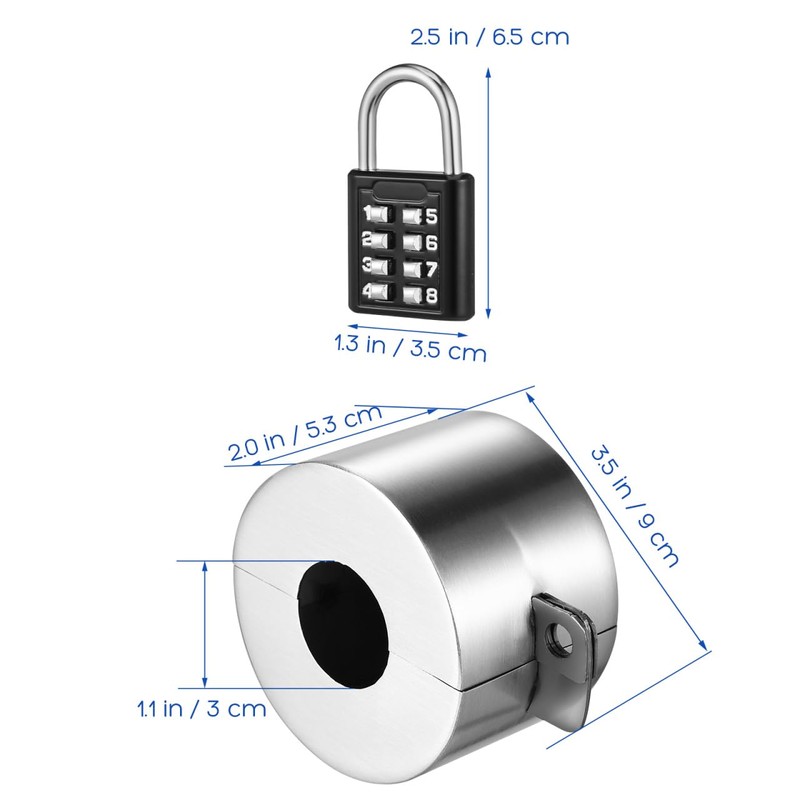 BESPORTBLE Outdoor Lock System: Robust Stainless Steel Water Spigot Lock