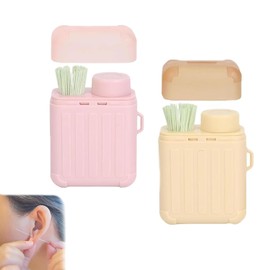 Ear Piercing Cleaning Kit, Ear Hole Ear Care Kit, With 240pcs Ear Piercing Hole Cleaner Floss & 10ml Cleaning Solution, Quick And Easy Use For Women Men (Mix*2)