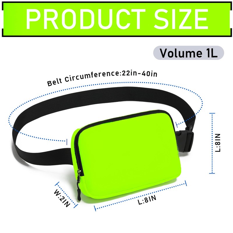 Amazerbst Belt Bag, Fanny Pack, Everywhere Belt Bag,40 Inch Adjustable