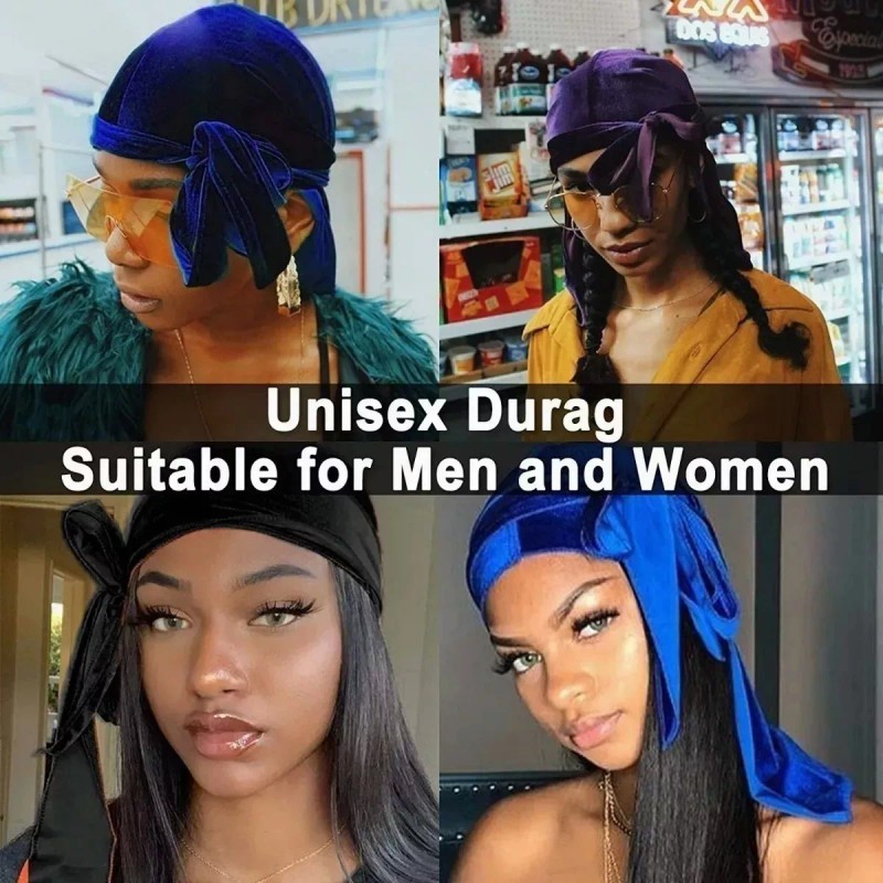CONEJO MODA Seda Satén Larga Cola Pigtail Headwear Cap Bufanda