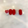 Next day delivery⭐Red heart knit nail⭐ / 다음날 발송⭐레드하트 니트네일⭐