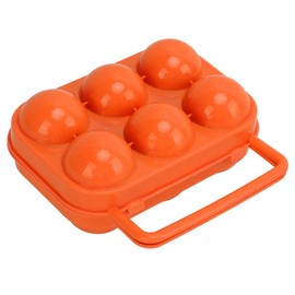 Generic Portable 6 Grid Egg Box for Outdoor Camping - Unbreakable Eggs Carrier Container Case (Orange), Genericrym7k186co-11